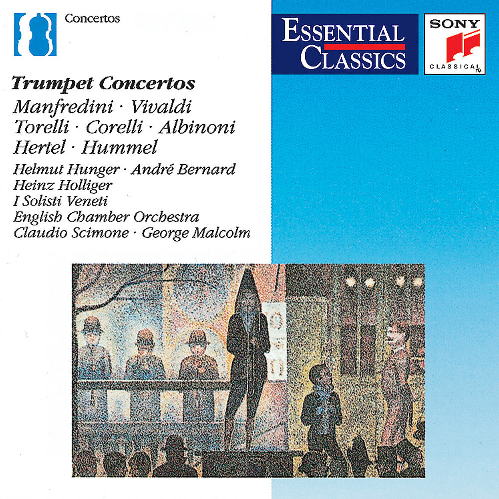 the album cover for Helmut Hunger - Trumpet Concertos