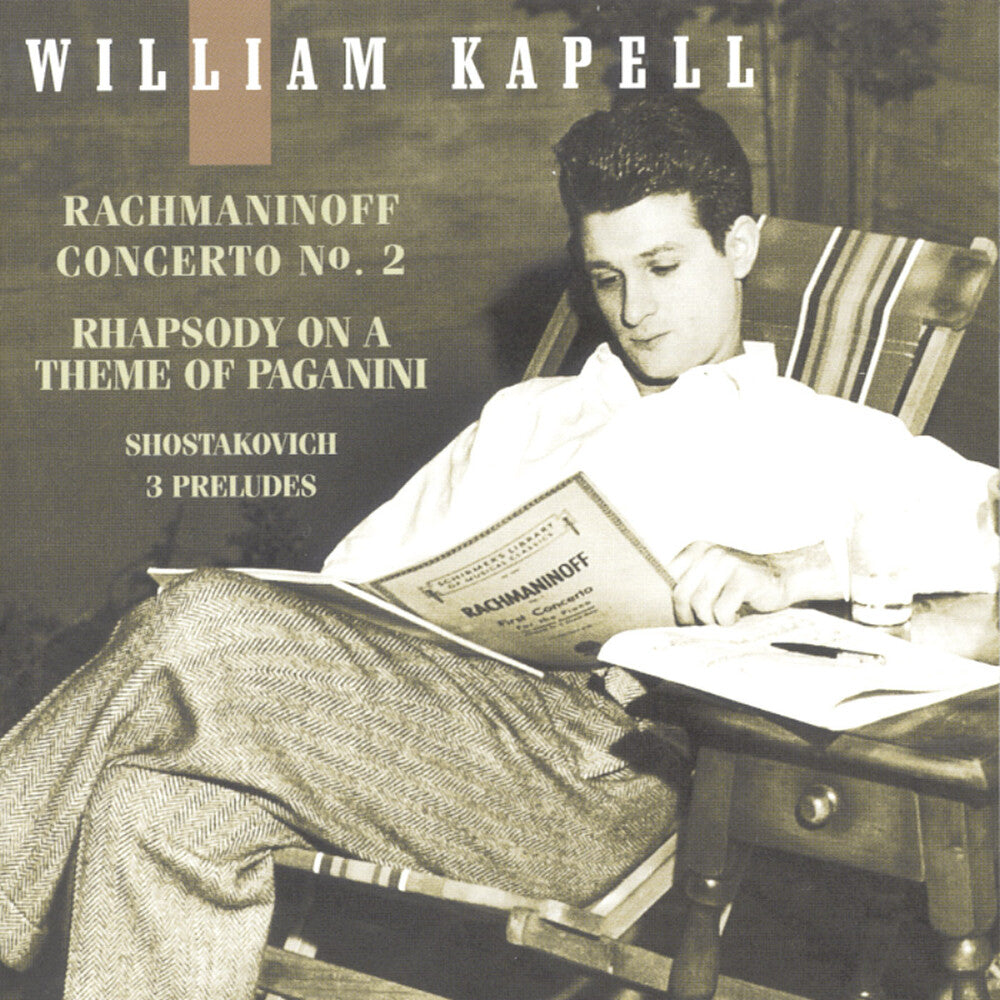 the album cover for WILLIAM KAPELL - Vol 3: Concerto 2 / 3 Preludes