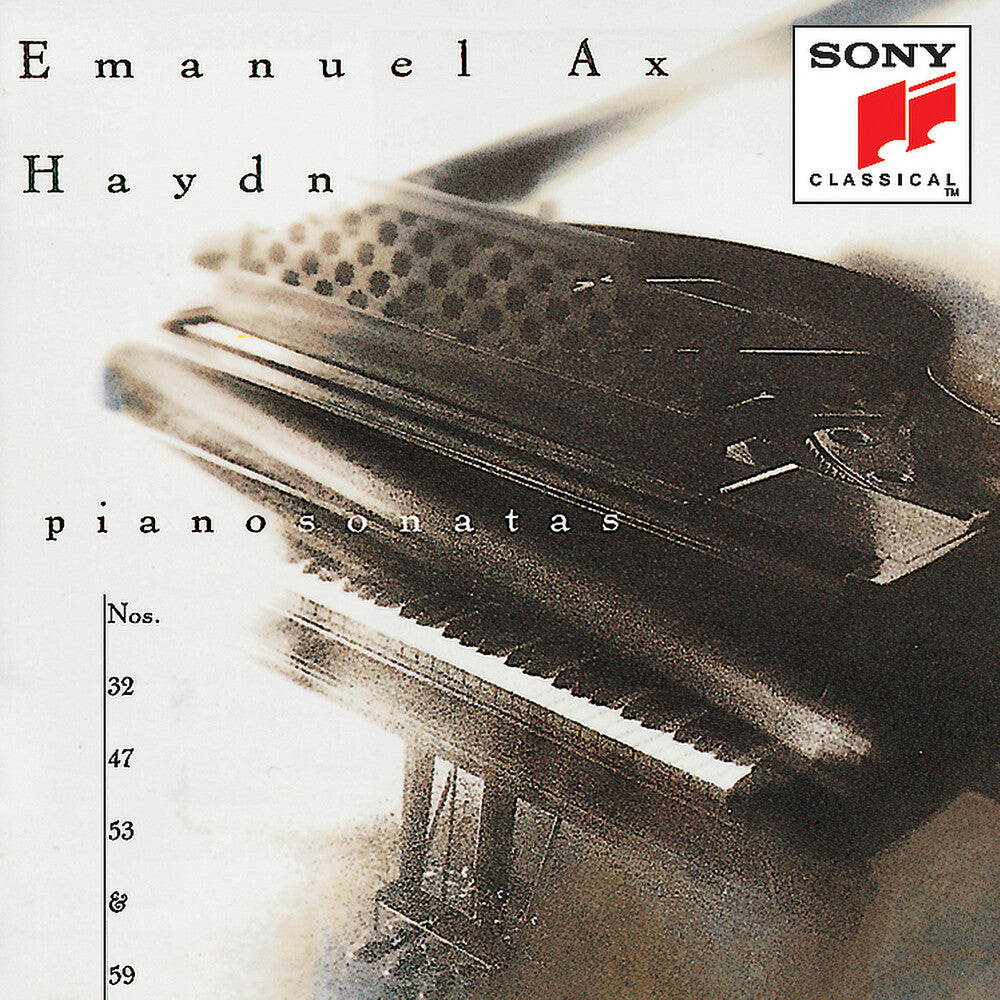 the album cover for Emanuel Ax - Piano Sonatas 32 47 53 & 59