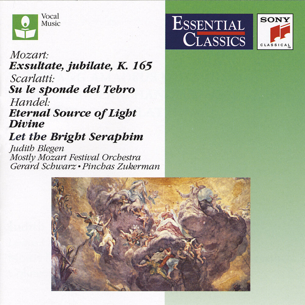 the album cover for Mozart/Scarlatti/Handel - Exsultate Jubilate / Su Le Sponde Del Tebro