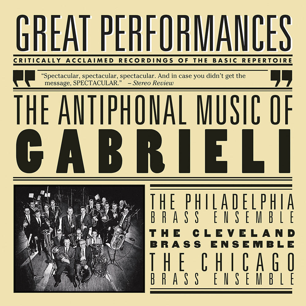 the album cover for Various Artists - Antiphonal Music Of Gabrieli / Various [Remastered]