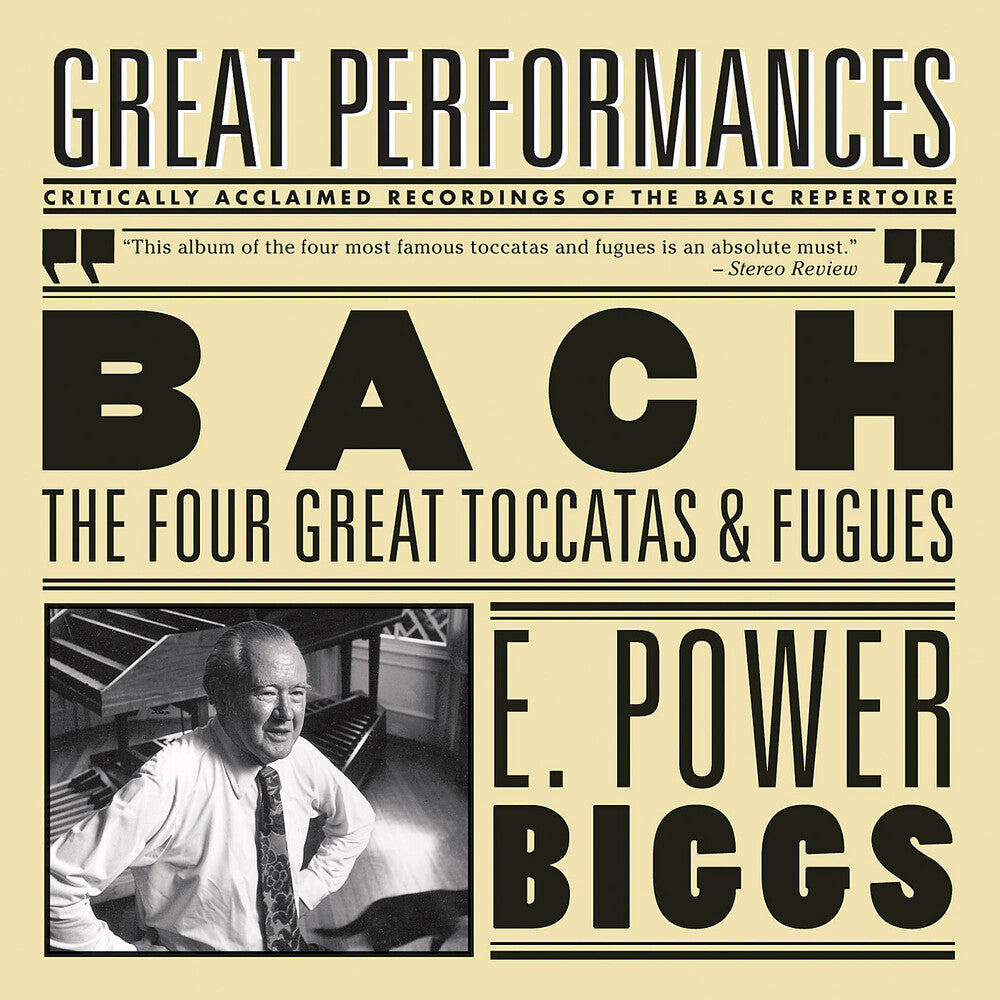 the album cover for E. Power Biggs - 4 Great Toccatas & Fugues / 4 Antiphonal Organs