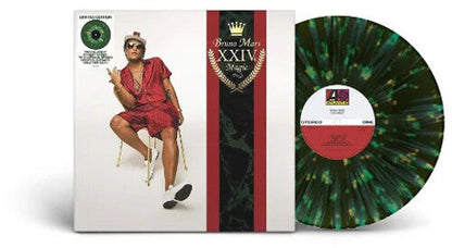 Bruno Mars - 24K Magic [Green & Yellow Splatter] Vinyl Record