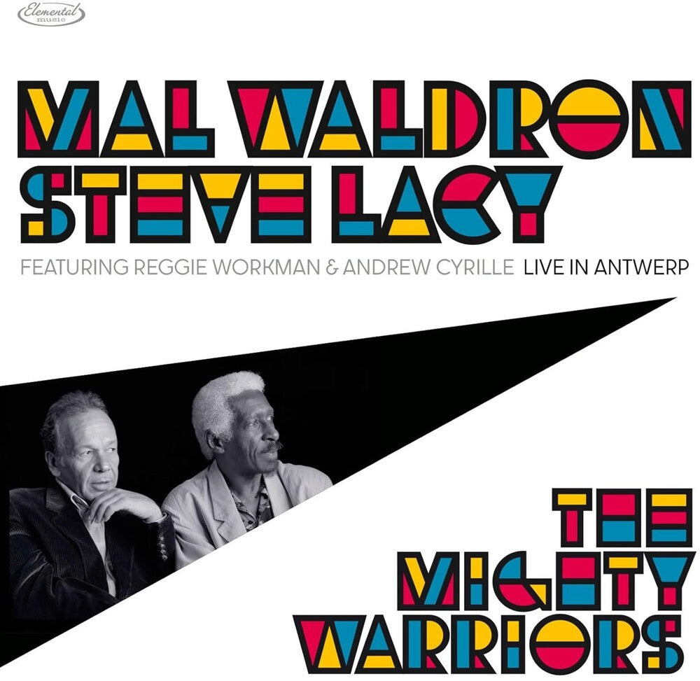 the album cover for Mal Waldron  / Lacy,Steve - Mighty Warriors: Live In Antwerp