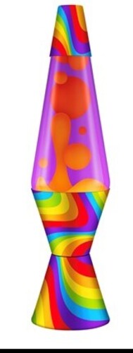 Lava Lamp Light 14.5'' Flow Color Band Yellow/Purple Decal Base – Special Products