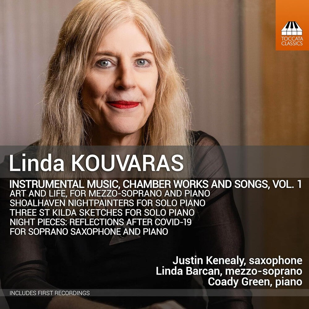the album cover for Kouvaras / Green / Barcan - Complete Solo Piano Music & Chamber Music, Vol. 1
