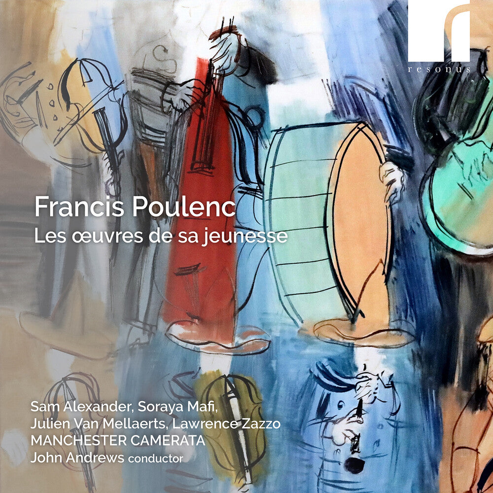 the album cover for Poulenc / Alexander / Manchester Camerata - Les Oeuvres De Sa Jeunesse
