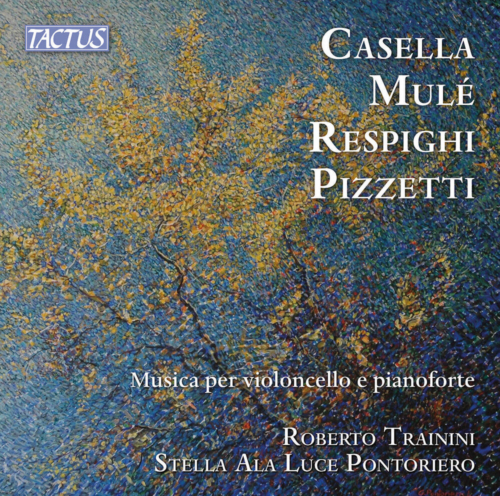 the album cover for Casella / Respighi / Trainini - Music For Cello & Piano