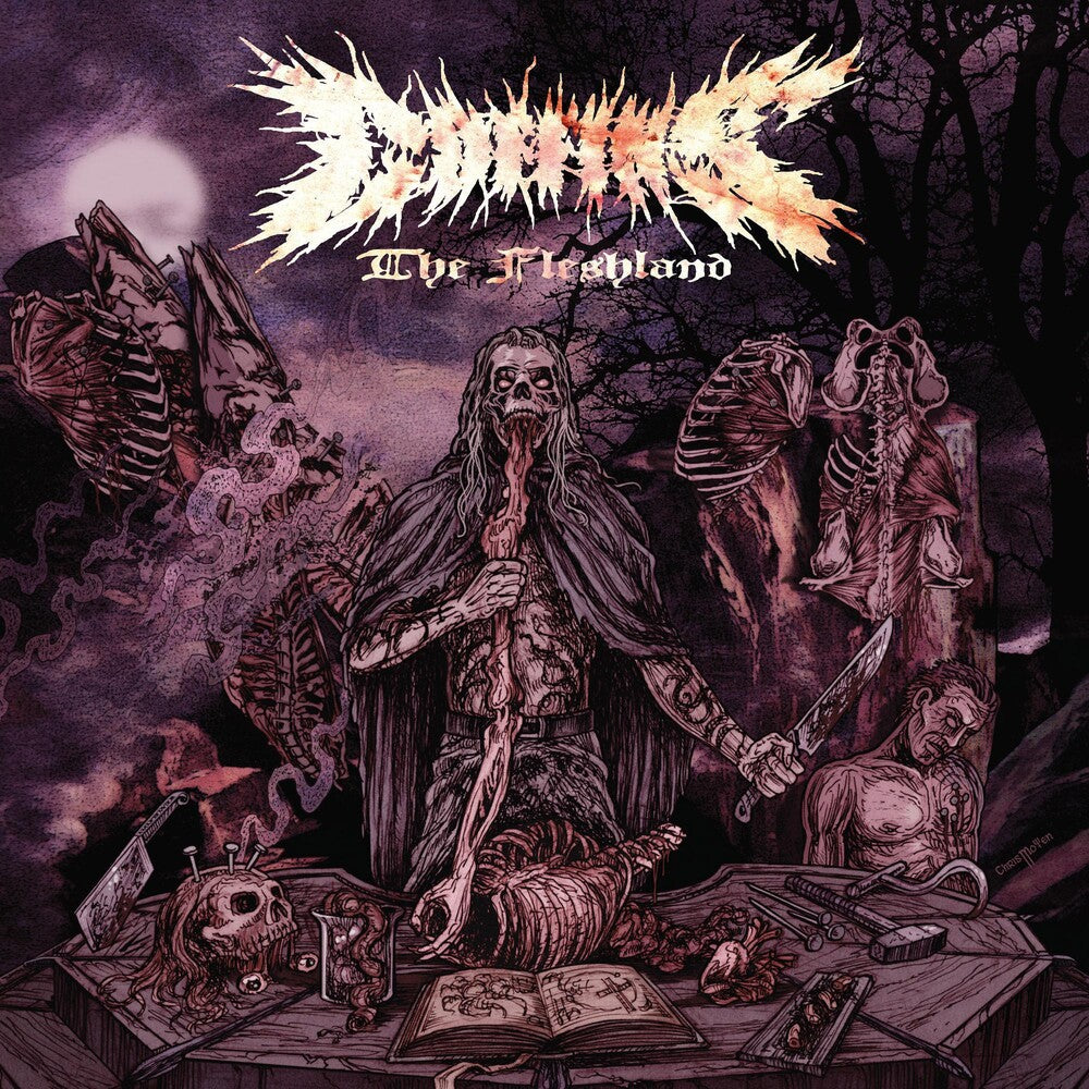 Coffins - Fleshland - Limited Violet & Hot Pink with Violet, Pink & Bone White Splatter Colored Vinyl [LP] Vinyl Record