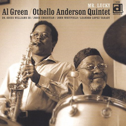 the album cover for Al Green - Mister Lucky