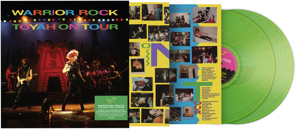 Warrior Rock - Toyah On Tour - Transparent Green [LP] Vinyl Record
