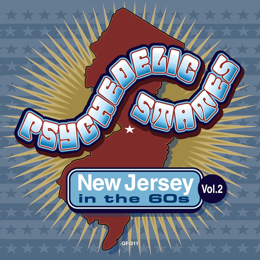 the album cover for Psychedelic States - New Jersey In The 60's Vol. 2 - Psychedelic States - New Jersey In The 60's Vol. 2