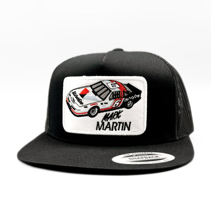 Mark Martin Nascar Racing Snapback Trucker Hat Black