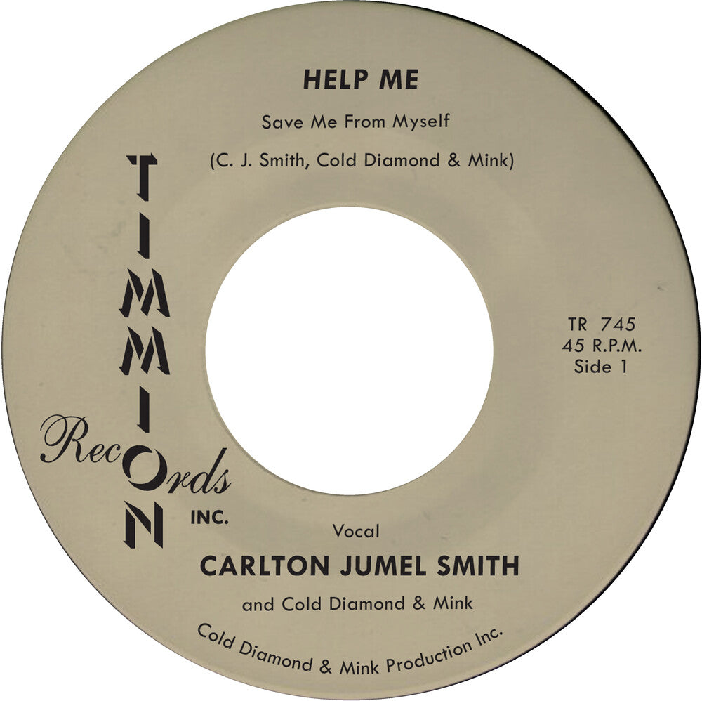 the album cover for Carlton Smith  Jumel / Cold Diamond & Mink - Help Me (Save Me From Myself)