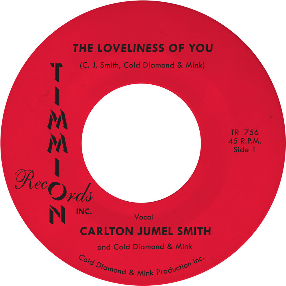 the album cover for Carlton Smith  Jumel / Cold Diamond & Mink - Loveliness Of You [Colored Vinyl] (Pnk)