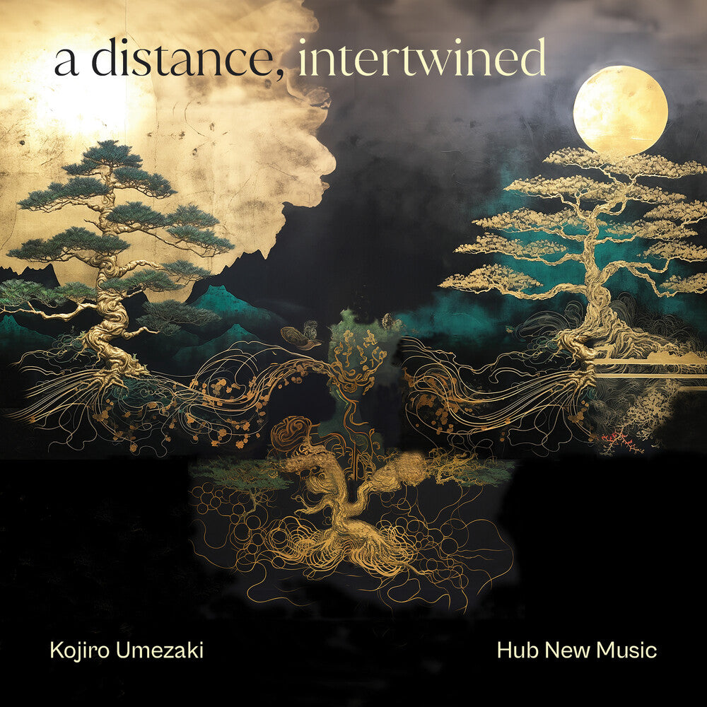 the album cover for Kojiro Umezaki  & Hub New Music - Distance Intertwined