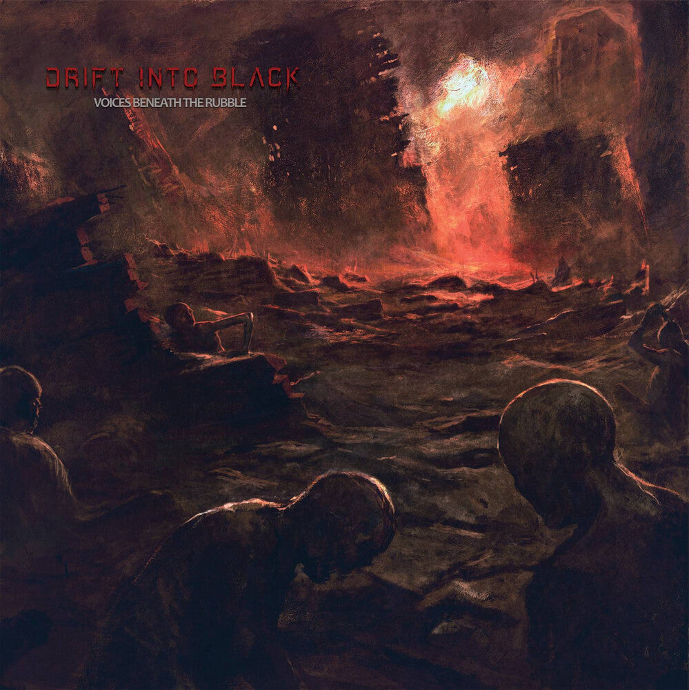 the album cover for Drift into Black - Voices Beneath The Rubble