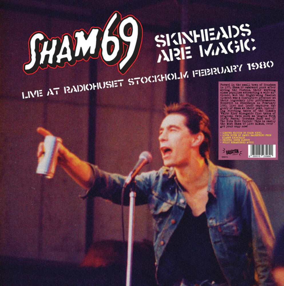 Sham 69 - Skinheads Are Magic: Live In Stockholm 02/02/1980 [LP] Vinyl Record