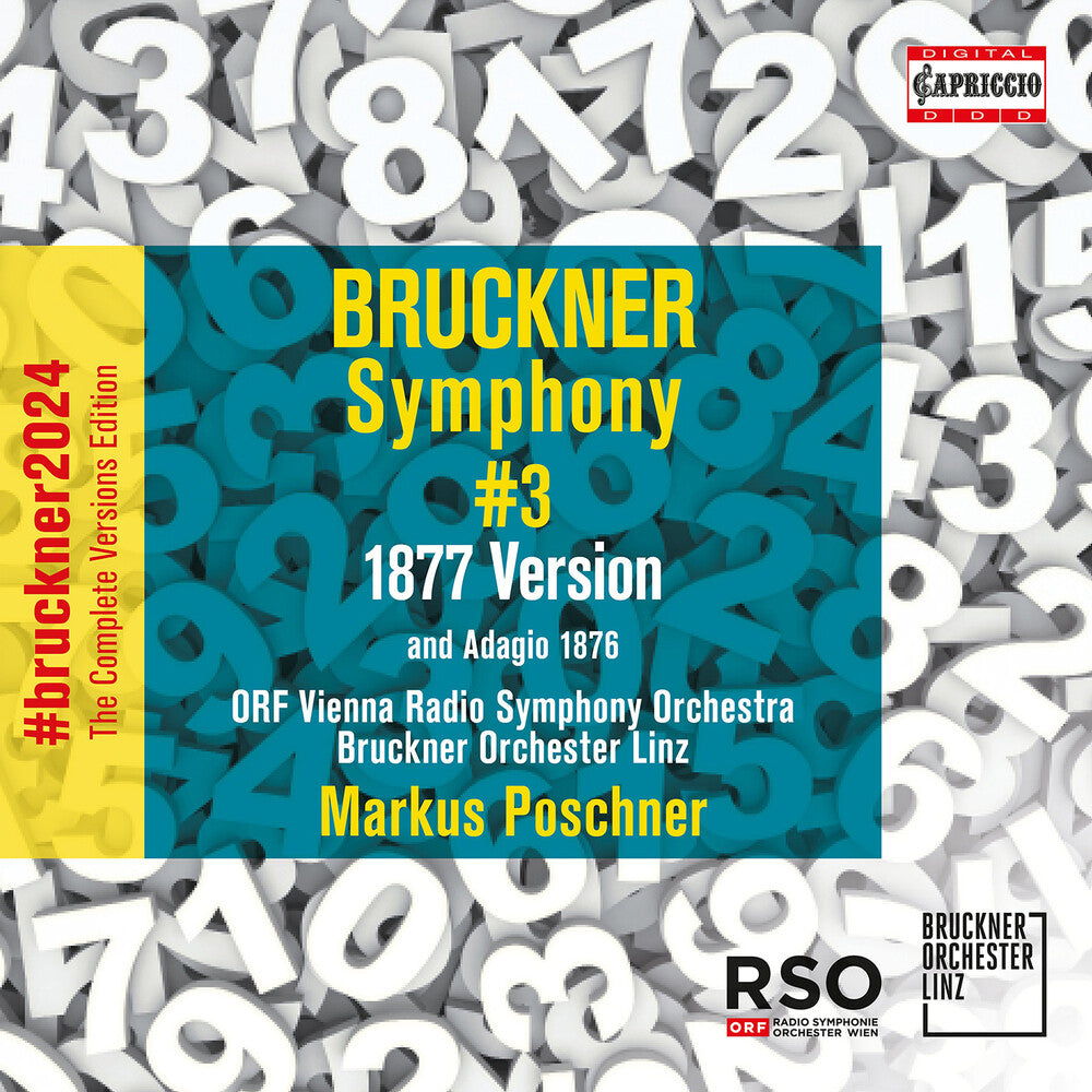 the album cover for Bruckner / Orf Vienna Radio Symphony Orchestra - Symphony No. 3 (1877) Adagio (1876)