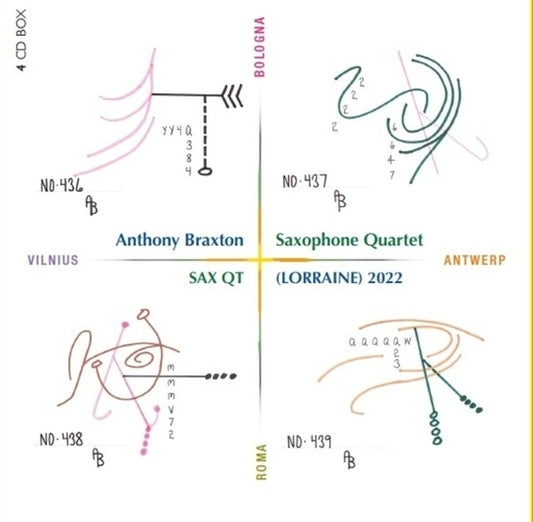 the album cover for Anthony Braxton  Saxophone Quartet - Sax Qt (Lorraine) (Can)