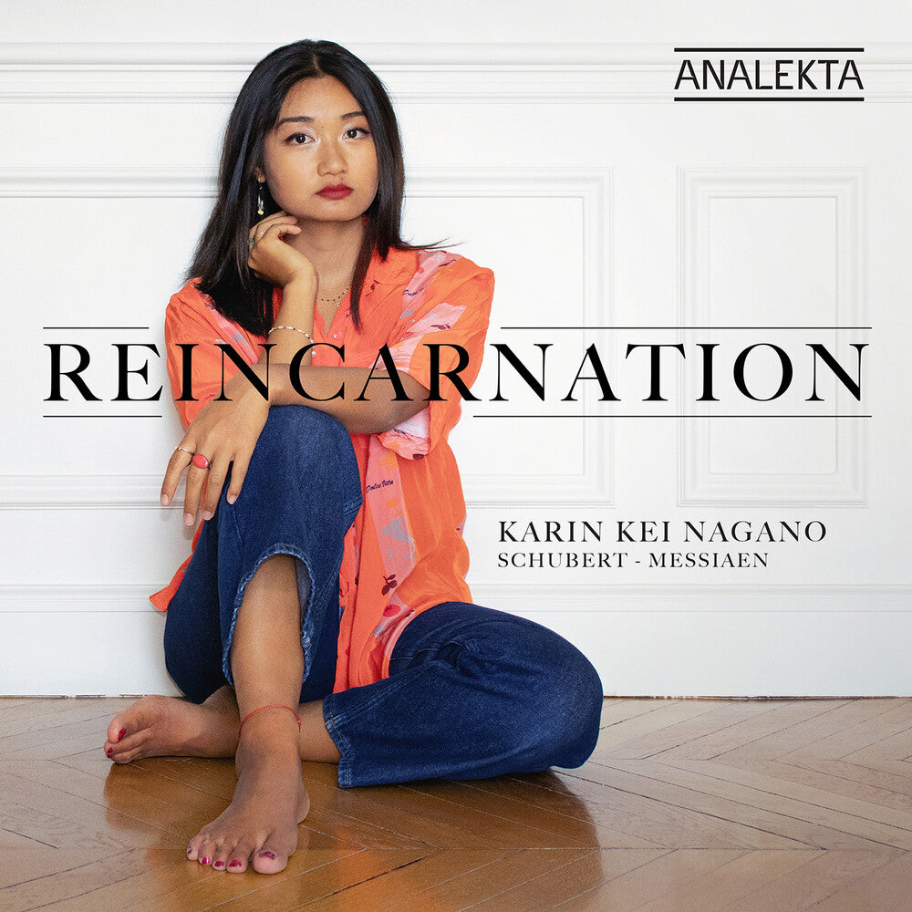 the album cover for Karin Nagano Kei - Reincarnation: Schubert Messiaen