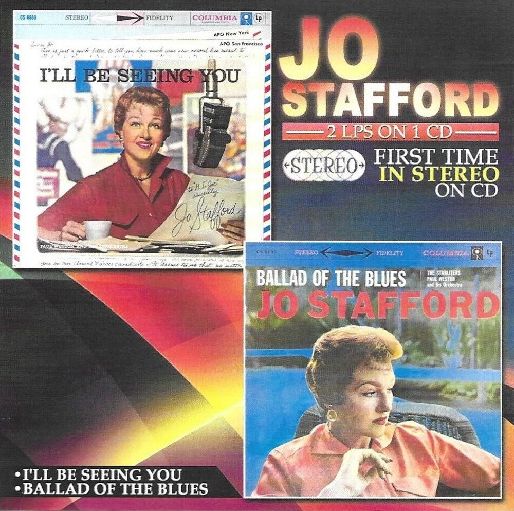 the album cover for Jo Stafford - 2 Lps On 1 Cd-First Time In Stereo On Cd