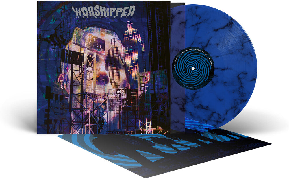 Worshipper - One Way Trip (Blk) (Blue) [Colored Vinyl] [Limited Edition] (Ofgv) Vinyl Record