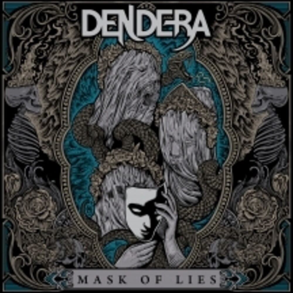 the album cover for Dendera - Mask Of Lies