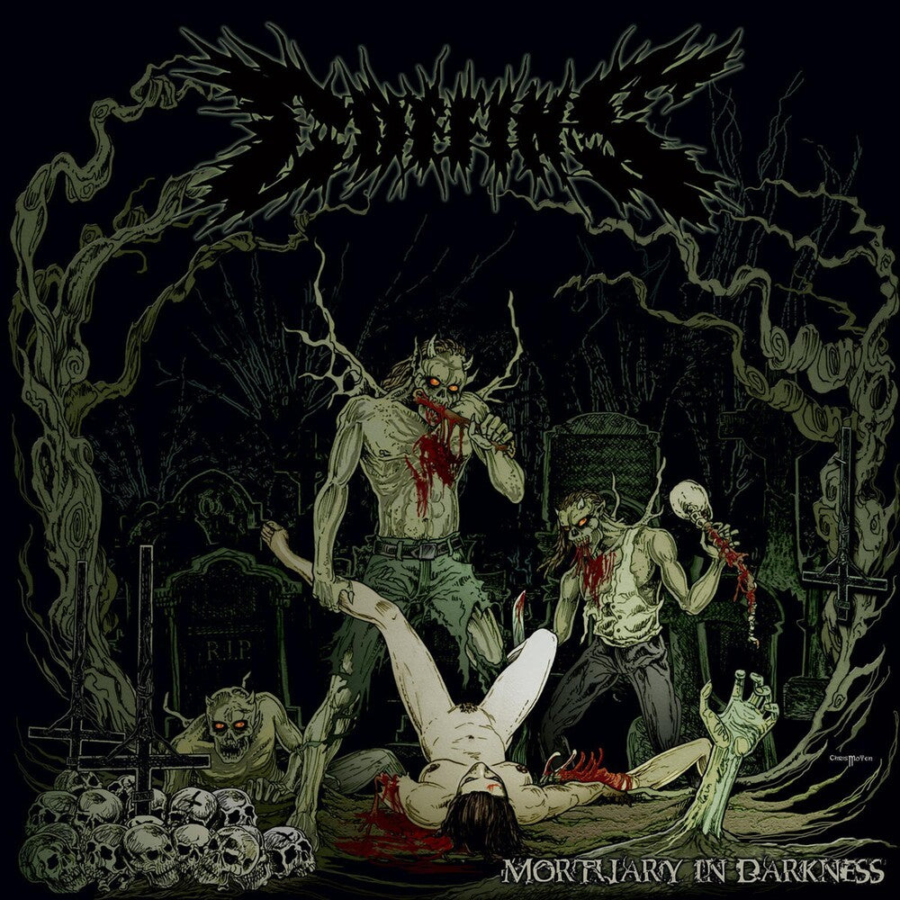 the album cover for Coffins - Mortuary In Darkness [Limited Edition]