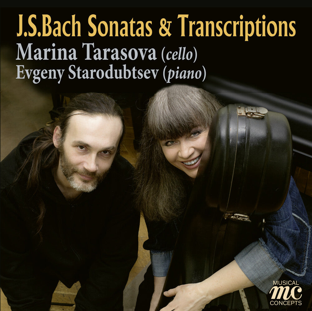 the album cover for Marina Tarasova - J. S. Bach Cello Sonatas And Transcriptions