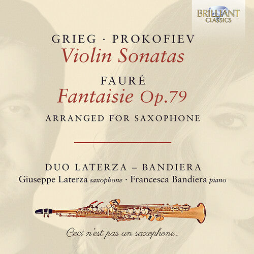 Faure / Grieg / Prokofiev / Bandieri - Fantaisie Op.79, Arranged For Saxophone - Music CD
