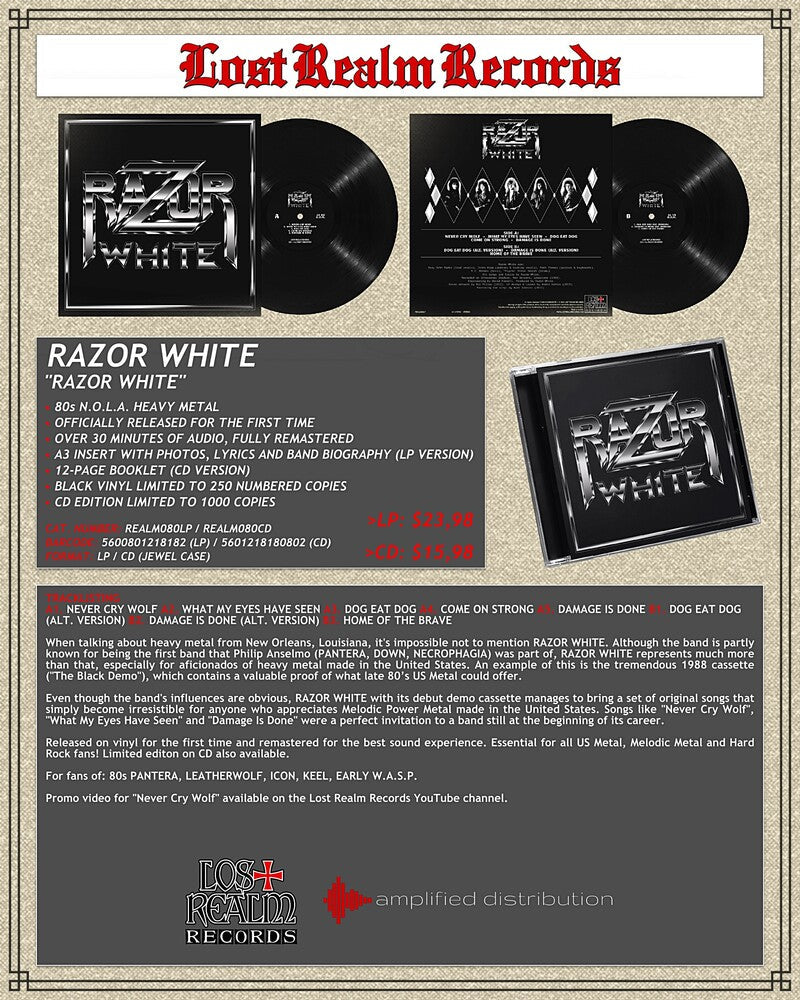 Razor White - Razor White [LP] Vinyl Record