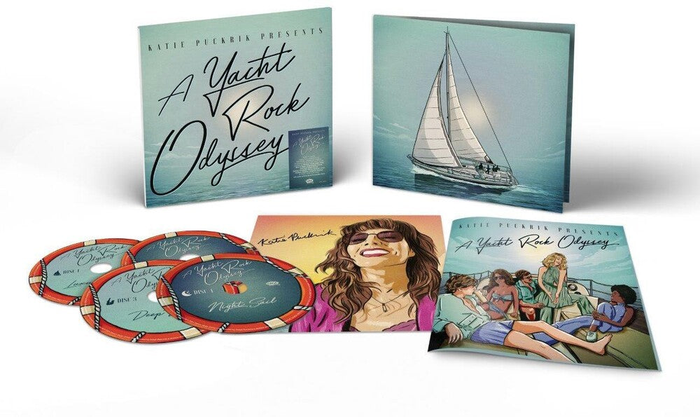 the album cover for Katie Puckrik Presents A Yacht Rock Odyssey / Var - Katie Puckrik Presents A Yacht Rock Odyssey / Var