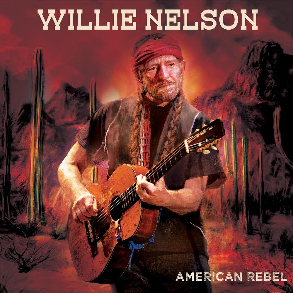 the album cover for Willie Nelson - American Rebel