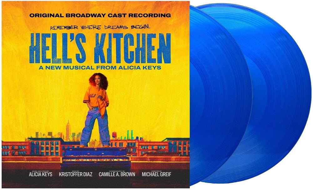 Alicia Keys  / Bean,Shoshana / Moon,Maleah Joi - Hell's Kitchen - Original Broadway Cast Recording [2LP Transparent Blue] Vinyl Record