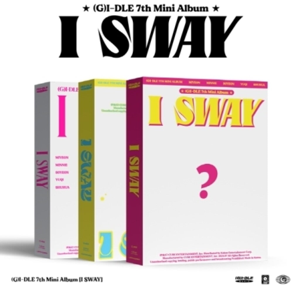 the album cover for i-dle - I Sway - Random Cover (W/Book) (Post) (Stic) [With Booklet]