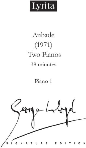 Lloyd,george - Aubade For Two Pianos - Special Products