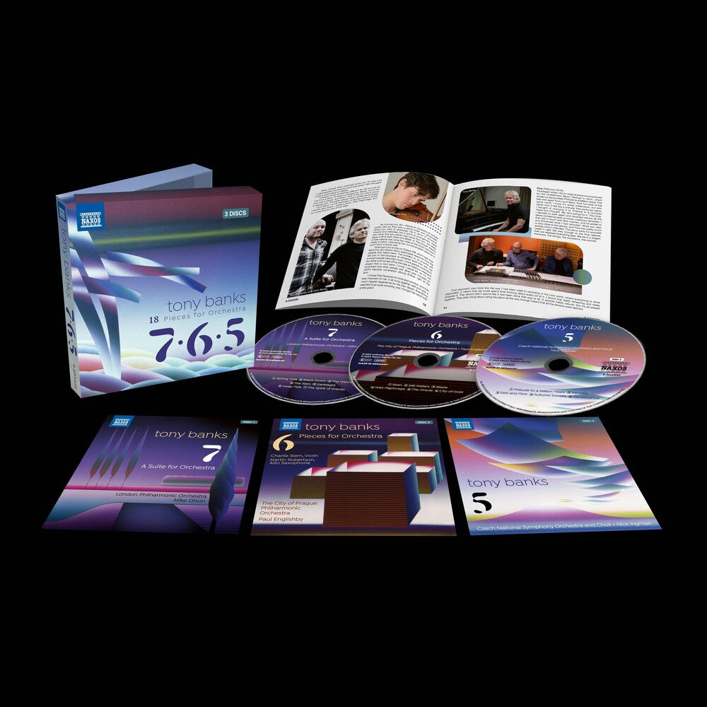 the album cover for Banks / Barclay / Czech National Symphony Choir - 18 Pieces For Orchestra - 7 . 6 . 5