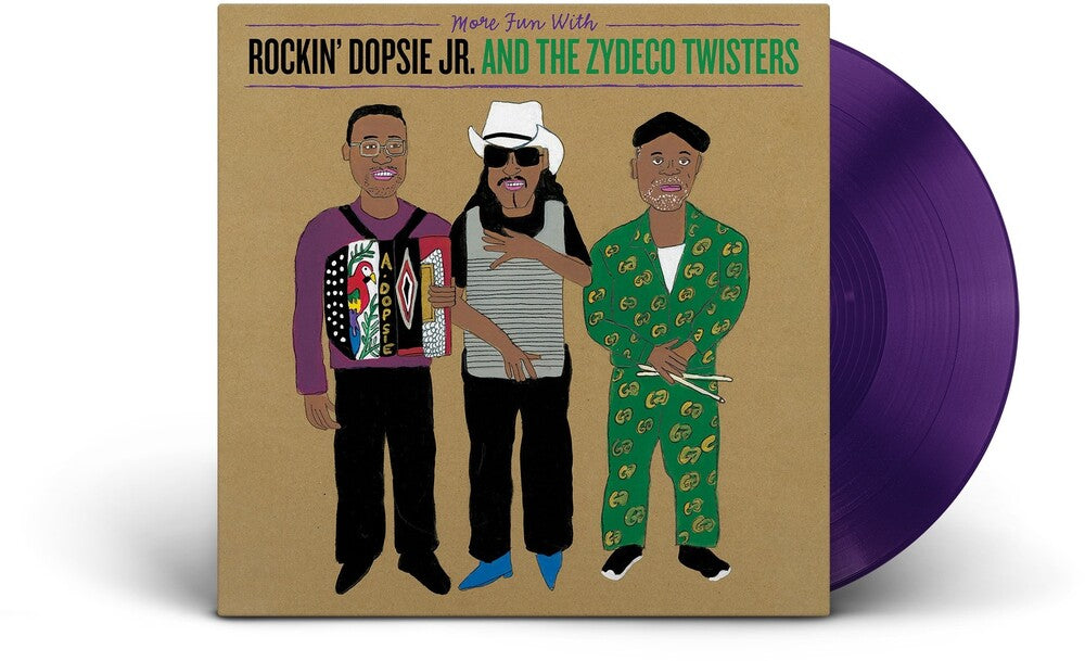 Rockin' Dopsie, Jr. & The Zydeco Twisters - More Fun With Rockin' Dopsie, Jr. & The Zydeco Twisters [Clear Purple] Vinyl Record