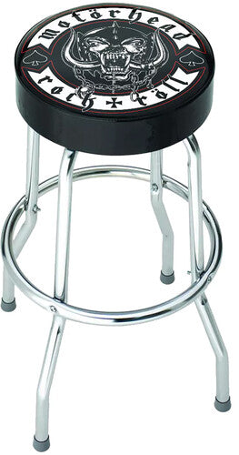 Rocksax Motorhead Rnr Bar Stool Seat Blk/chrm - Rocksax Motorhead Rnr Bar Stool Seat Blk/chrm - Special Products