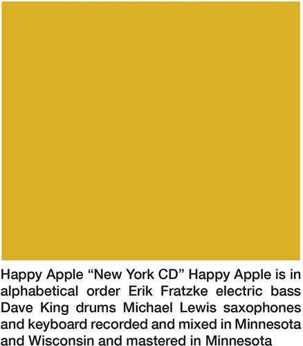 Happy Apple - New York - Music CD