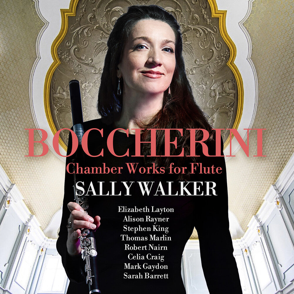 the album cover for Boccherini / Walker - Chamber Works For Flute