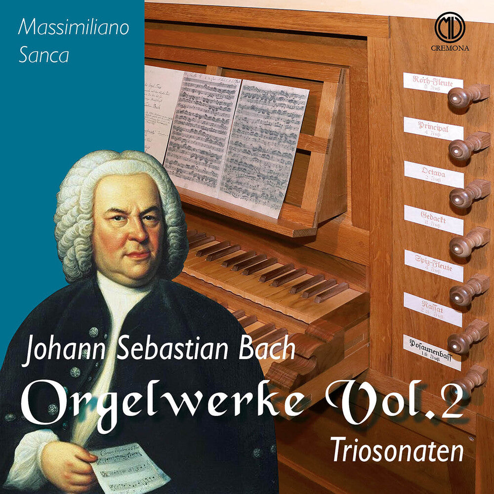 the album cover for J Bach .S. / Massimiliano Sanca - Orgelwerke Vol. 2 - Triosonaten