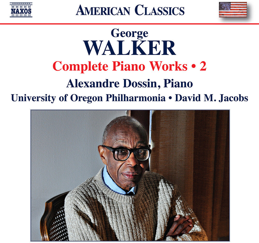 the album cover for Walker / Dossin / University Of Oregon Philharmoni - Complete Piano Works Vol. 2