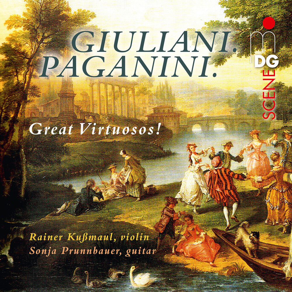 the album cover for Giuliani / Paganini / Prunnbauer - Violin & Guitar Duos