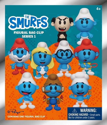 Smurfs 3d Foam Bag Clip - Series 1 - Smurfs 3d Foam Bag Clip - Series 1 - Collectibles
