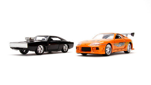 1:32 Ff Twin Pack (black Charger & Orange Supra) - 1:32 Ff Twin Pack (black Charger & Orange Supra) - Collectibles