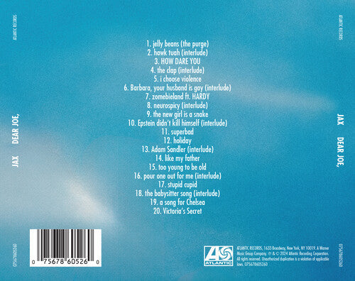 Jax - Dear Joe, Music CD