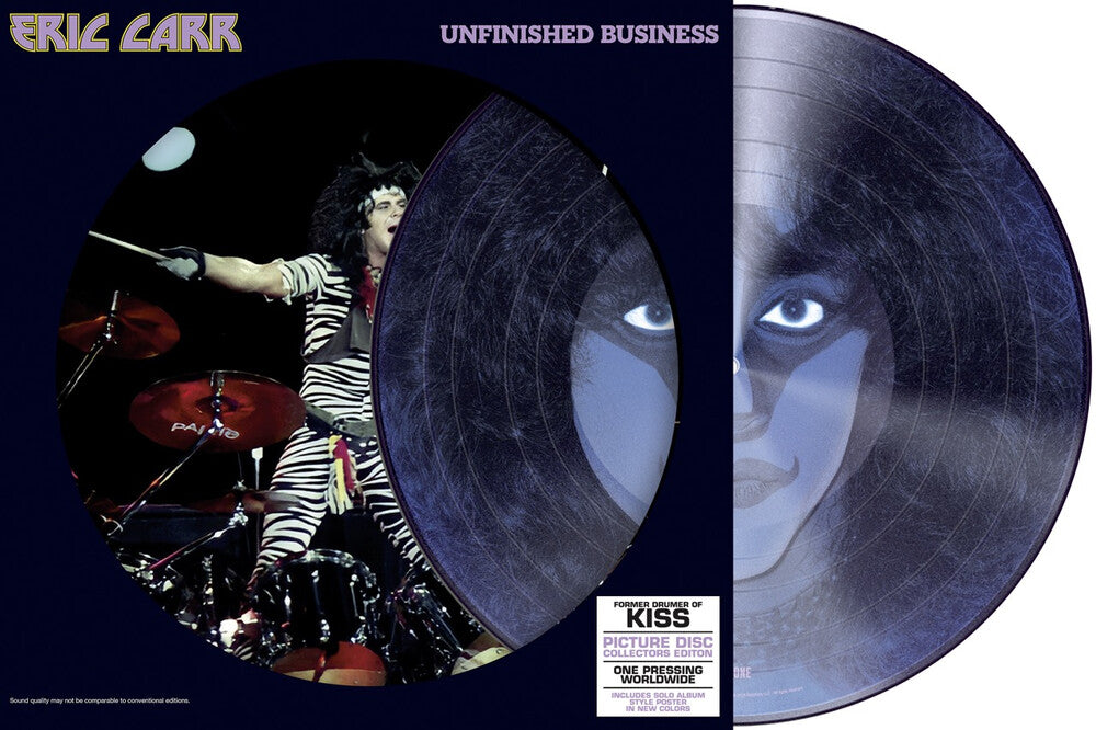 Eric Carr from KISS - Unfinished Business (Pict) (Post) [Remastered] [Reissue] Vinyl Record