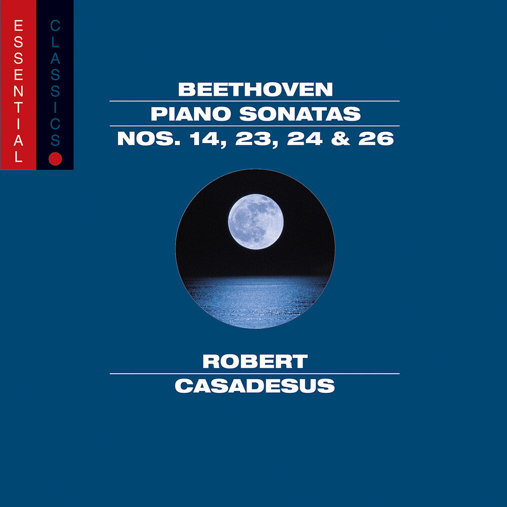 the album cover for L.V. Beethoven - Piano Sonatas 14 23 24 & 26: Essential Classics